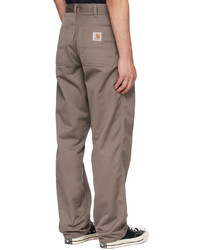 CARHARTT WORK IN PROGRESS Taupe Simple Trousers