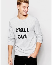 Asos Brand Holidays Sweater With Chill Out Design