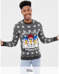Brave Soul Tall Christmas Chilling Snow Jumper