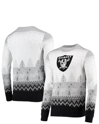 FOCO White Las Vegas Raiders Big Ugly Pullover Sweater At Nordstrom