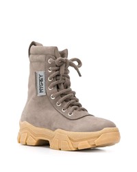 Grey Mer Ankle Lace Up Boots
