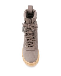 Grey Mer Ankle Lace Up Boots