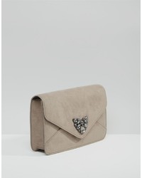 Carvela Clutch Bag With Jewel Embellisht