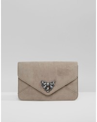 Carvela Clutch Bag With Jewel Embellisht
