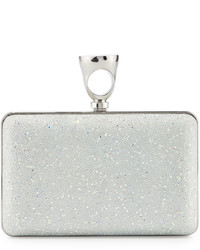 Tom Ford Ring Crystal Glass Minaudiere Clutch Bag Chalk
