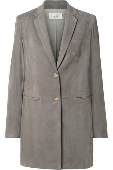 The Row Batilda Oversized Suede Jacket 2 345 NET A PORTER.COM