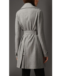 Burberry Cashmere Belted Wrap Coat