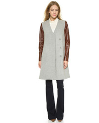 Theory Compact Wool Quennel Coat
