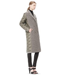 Alexander Wang Donegal Nylon Quilted Combo Reversible Coat