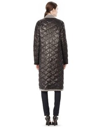 Alexander Wang Donegal Nylon Quilted Combo Reversible Coat