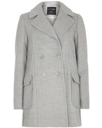 Dorothy Perkins Grey Double Breasted Coat
