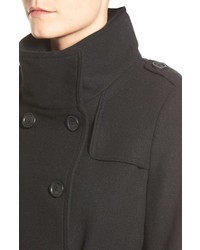 DKNY Double Breasted Wool Blend Trench Coat