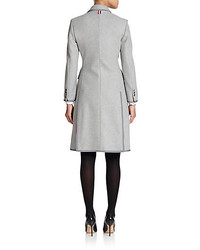Thom Browne Double Breasted Wool Cashmere Coat