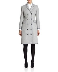 Thom Browne Double Breasted Wool Cashmere Coat