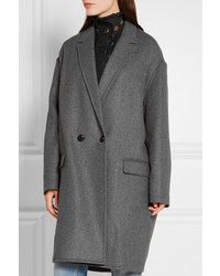 Isabel Marant Filipa Oversized Wool And Cashmere Blend Coat Gray