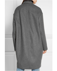 Isabel Marant Filipa Oversized Wool And Cashmere Blend Coat Gray