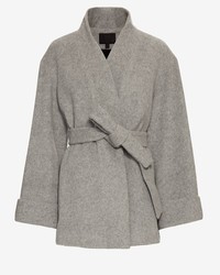 Exclusive for Intermix For Intermix Belted Wrap Coat Grey