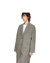 6397 Grey Felted Coat