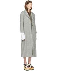 Isabel Marant Grey Long Duard K Coat