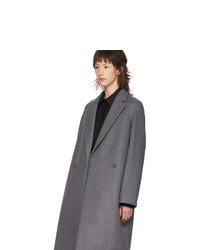 Stella McCartney Grey Wool Double Breasted Coat