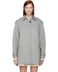 Isabel Marant Grey Wool Faber Coat