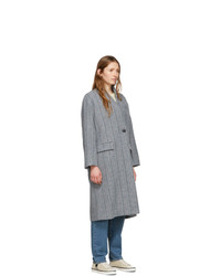 Isabel Marant Etoile Grey Wool Henlo Coat