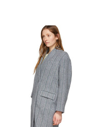 Isabel Marant Etoile Grey Wool Henlo Coat