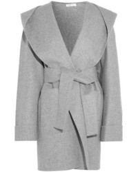Barbara Casasola Hooded Cashmere Coat Gray