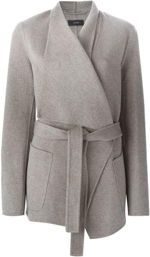 Joseph Belted Wrap Coat, $1,075 | farfetch.com | Lookastic
