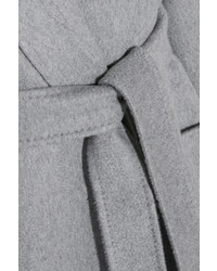 Max Mara Marlo Belted Cashmere Coat Gray