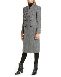 Saint Laurent Notch Collar Wool Coat