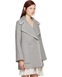 See by Chloe See By Chlo Grey Double Breasted Wool Coat