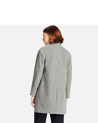 Uniqlo Soft Wool Blend Collarless Coat