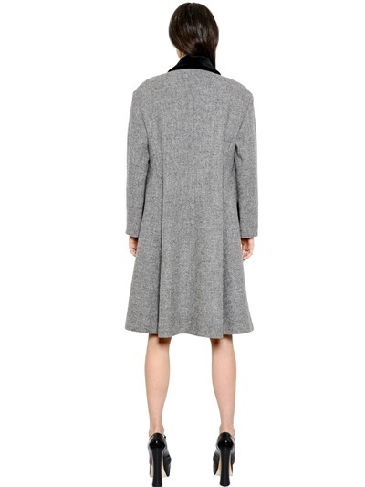 Vivienne Westwood Oversized Wool Harris Tweed Coat, $2,630 ...