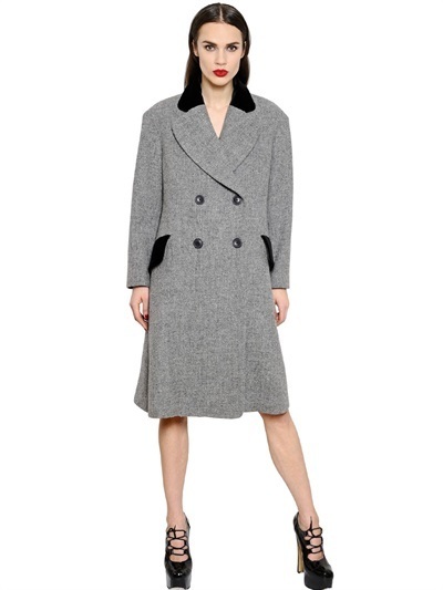 Vivienne Westwood Oversized Wool Harris Tweed Coat, $2,630 ...