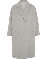 Brunello Cucinelli Wool And Cashmere Blend Coat Light Gray