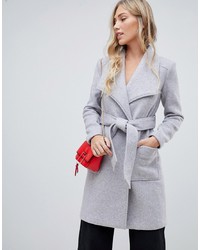 Forever New Wool Blend Coat In Grey