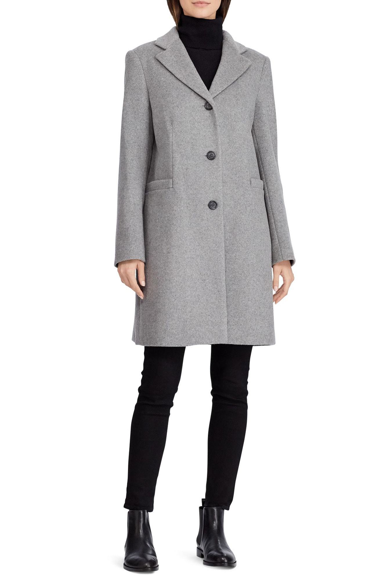 ralph lauren grey coat