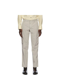 Grey Corduroy Cargo Pants for Men | Lookastic