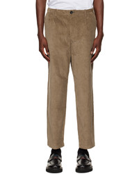 Ps By Paul Smith Taupe Pleated Trousers