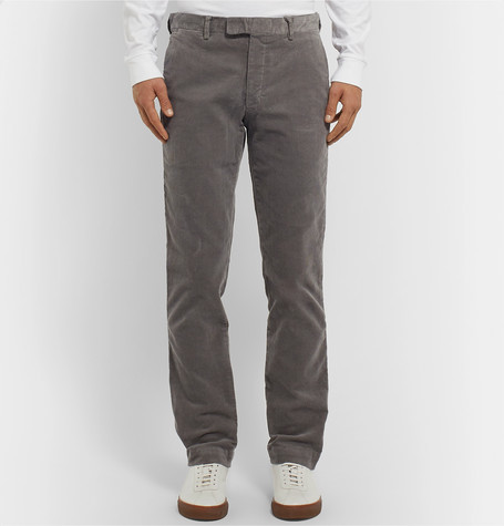 Men Slim Corduroy Trousers Straight Leg Pants Casual Printed Fashion Long  Pants | eBay