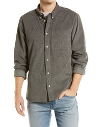 Madewell Corduroy Perfect Shirt In Coastal Granite At Nordstrom