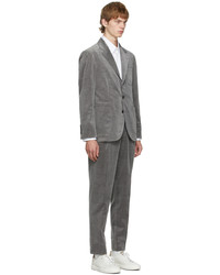 Brunello Cucinelli Grey Corduroy Cashmere Suit