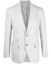 Luigi Bianchi Mantova Wool Cotton Blend Tailored Blazer
