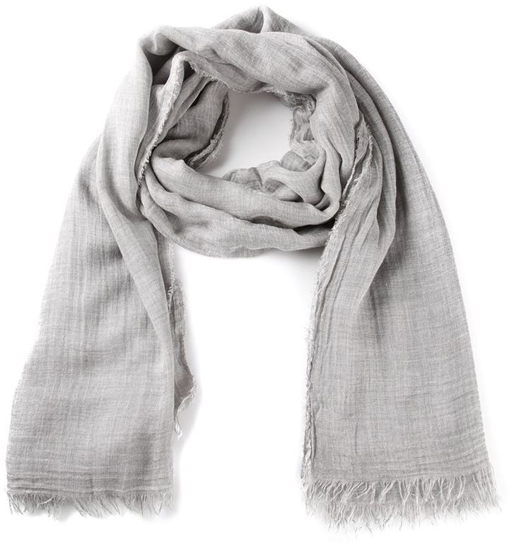 grey cotton scarf