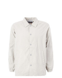 Grey Cotton Shirt Jacket