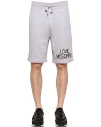 Love Moschino 3d Logo Cotton Sweat Shorts