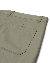 A.P.C. Lawrence Slim Fit Cotton And Linen Blend Twill Shorts