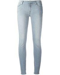 7 For All Mankind Crystal Detail Skinny Jeans