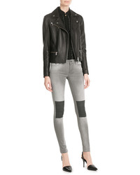 Karl Lagerfeld Skinny Jeans With Coated Knees